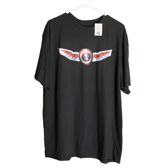 The Falcon‎ Winter Soldier Black T Shirt Men's XL - Picture 1 of 4